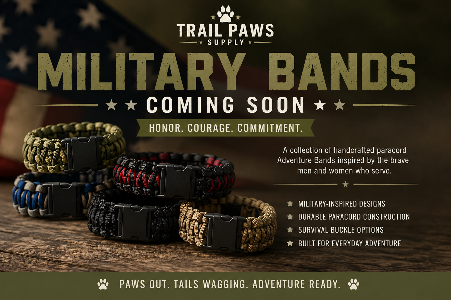 Military Inspired Adventure Bands™ Coming Soon!