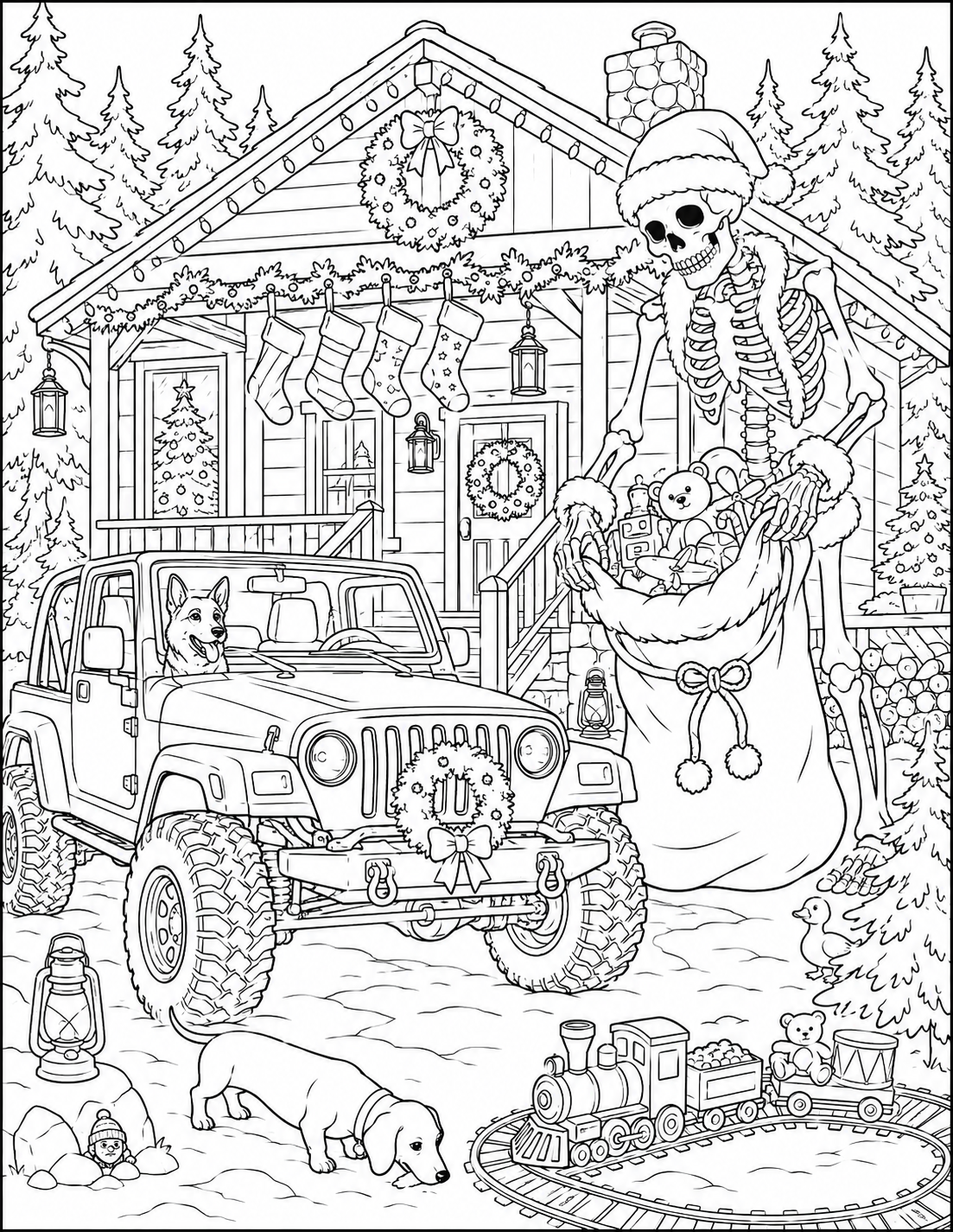 Trail Paws Adventures Christmas Coloring Book