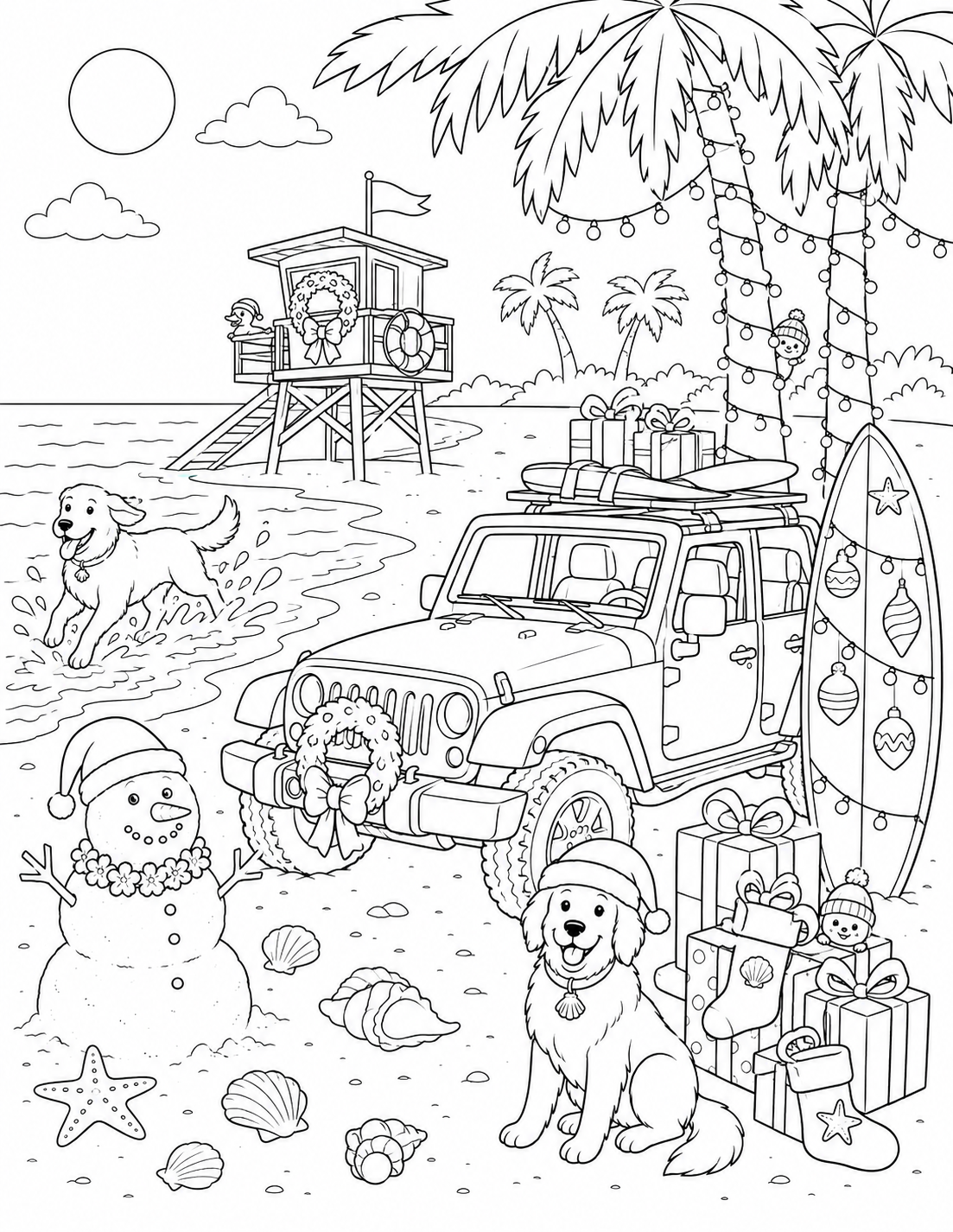 Trail Paws Adventures Christmas Coloring Book