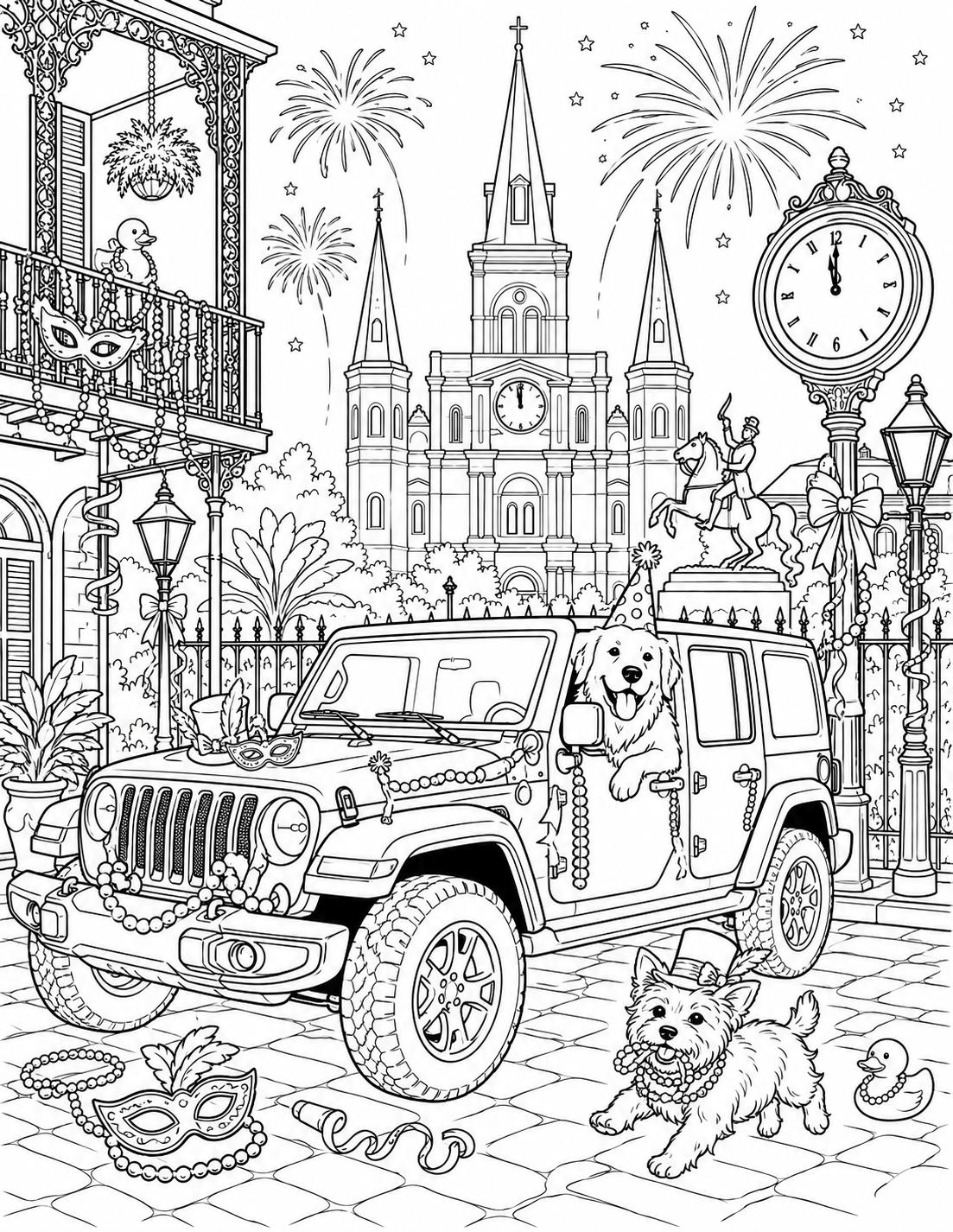 Trail Paws Adventrues New Year's Coloring Book
