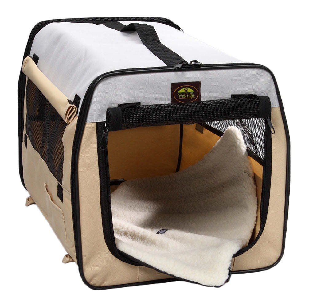 Folding Zippered Lightweight Easy Folding Pet Crate