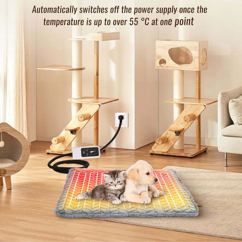 Waterproof Heated Cat Bed with Chew Resistant Cord
