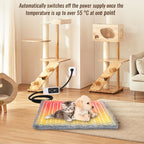 Waterproof Heated Cat Bed with Chew Resistant Cord