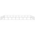 Dog Kennel Silver 484.4 ft² Steel