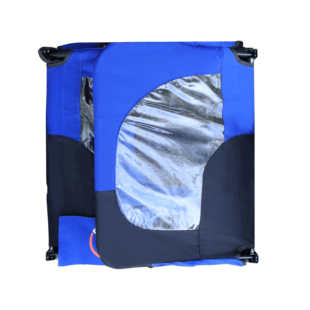 Blue High Quality 16 inch air wheel Pet Bike Trailer for Dogs Foldable Bicycle Pet Trailer