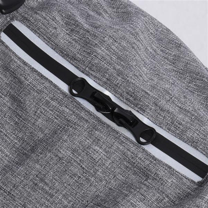 New Style Dog Winter Jacket with Waterproof Warm Polyester Filling Fabric-(gray, size S)