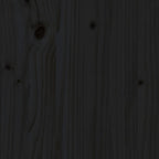 Dog Bed Black 24.2"x19.3"x3.5" Solid Wood Pine