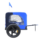 Blue High Quality 16 inch air wheel Pet Bike Trailer for Dogs Foldable Bicycle Pet Trailer