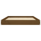 Dog Bed Honey Brown 40"x29.1"x3.5" Solid Wood Pine