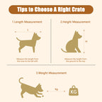 Heavy Duty, Furniture style dog cage, wooden dog cage, double door dog cage, side cabinet dog cage, Dog crate,(51.38''W x 25.98''D x 7.87''H).