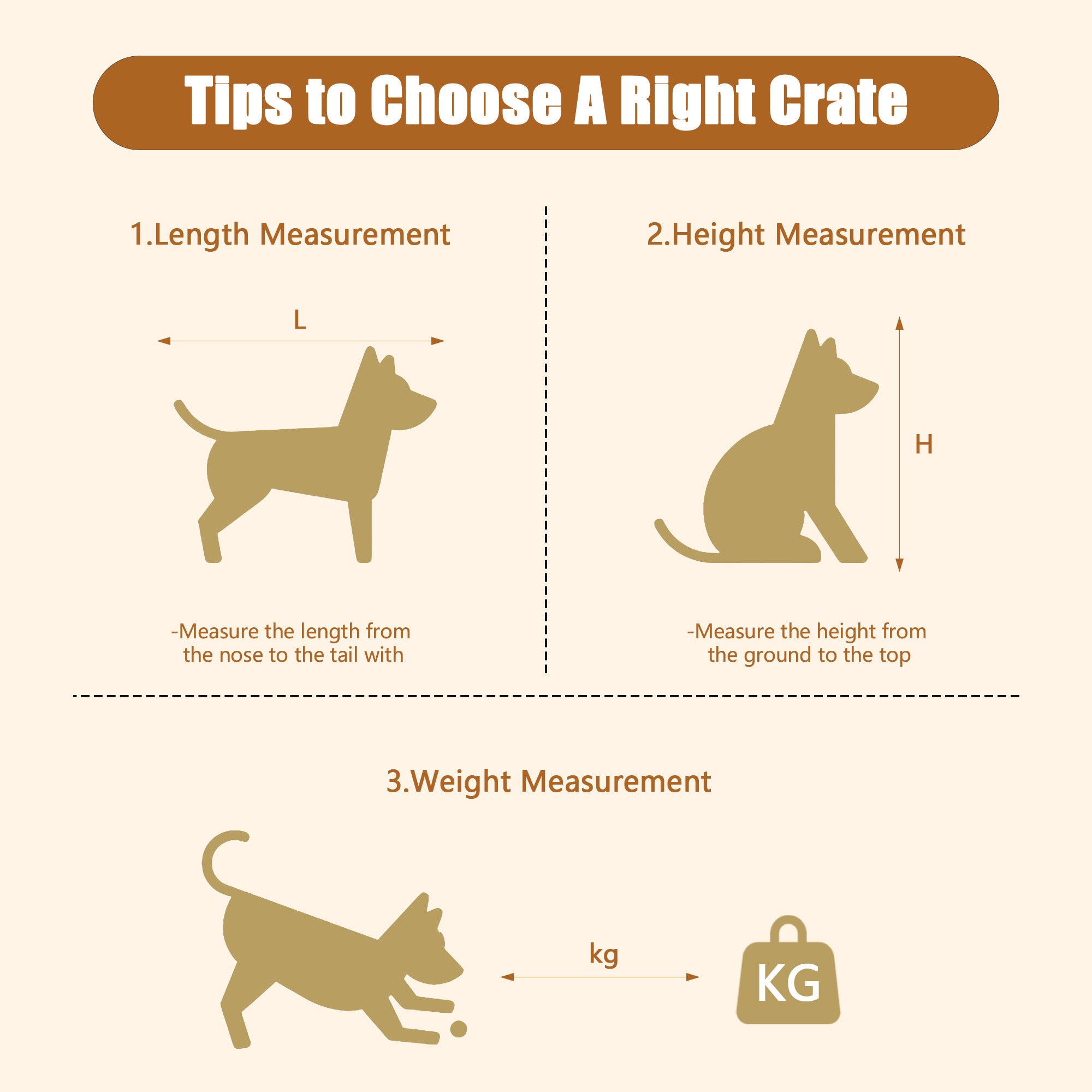 Heavy Duty, Furniture style dog cage, wooden dog cage, double door dog cage, side cabinet dog cage, Dog crate,(51.38''W x 25.98''D x 7.87''H).