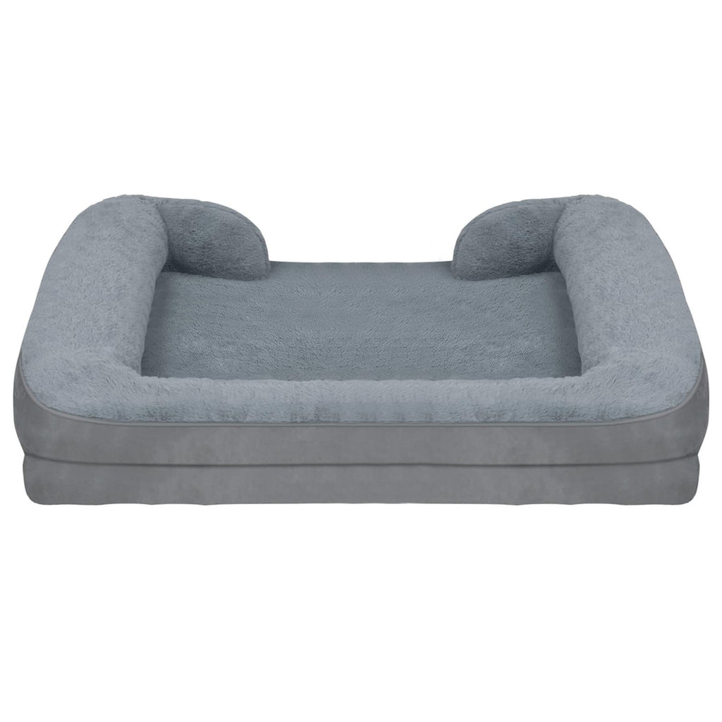 Pet Dog Bed Soft Warm Plush Puppy Cat Bed Cozy Nest Sofa Non-Slip Bed Cushion Mat Removable Washable Cover Waterproof Lining For Small Medium Dog