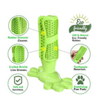 Effective Dental Oral Care Dogs Toothbrush Stick Brushing Nontoxic Natural Rubber Bite Resistant Dog Chew Toys