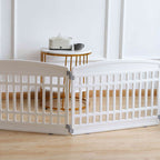 Pet Playpen Foldable Gate for Dogs Heavy Plastic Puppy Exercise Pen with Door Portable Indoor Outdoor Small Pets Fence Puppies Folding Cage 6 Panels Medium Animals House white(67x67 inches)