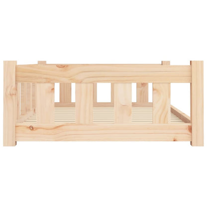 Dog Bed 37.6"x25.8"x11" Solid Wood Pine