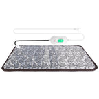 27.6x17.7in Pet Heating Pad Dog Cat Electric Heating Mat Waterproof Adjustable Warming Blanket with Chew Resistant Steel Cord Case