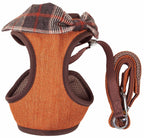 Pet Life Luxe 'Pawsh' 2-In-1 Mesh Reversed Adjustable Dog Harness-Leash W/ Fashion Bowtie