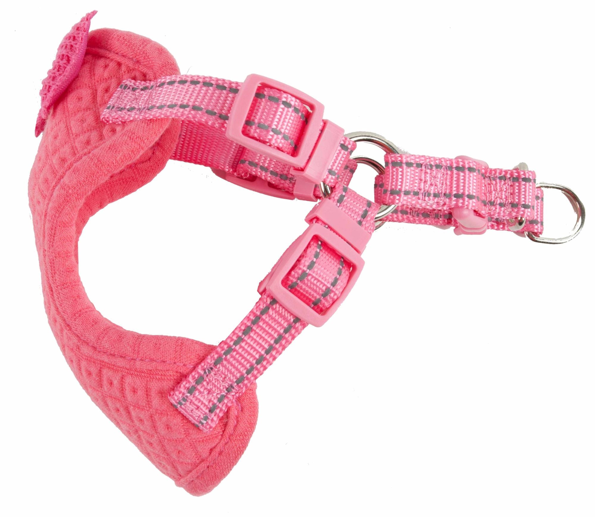 Pet Life 'Flam-Bowyant' Mesh Reversible And Breathable Adjustable Dog Harness W/ Designer Bowtie