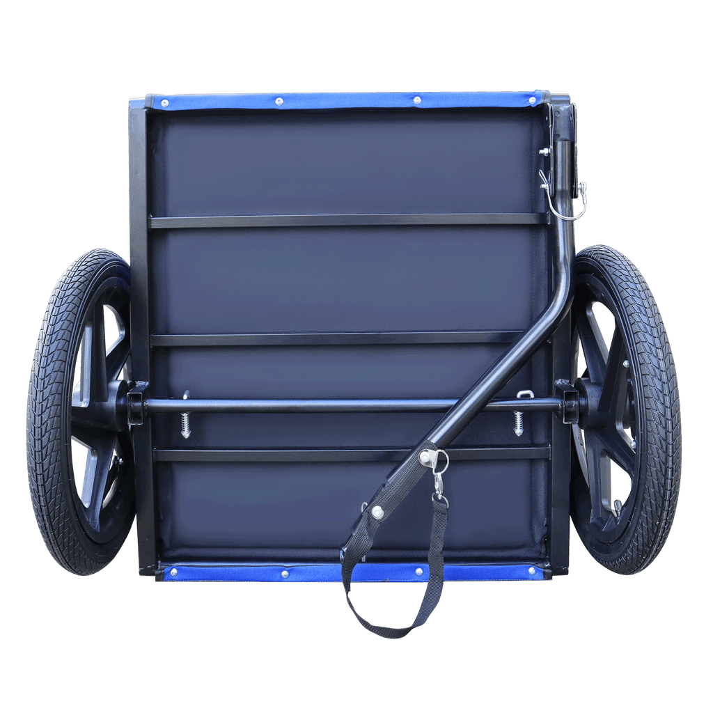 Blue High Quality 16 inch air wheel Pet Bike Trailer for Dogs Foldable Bicycle Pet Trailer