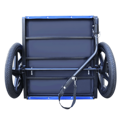 Blue High Quality 16 inch air wheel Pet Bike Trailer for Dogs Foldable Bicycle Pet Trailer