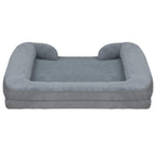 Pet Dog Bed Soft Warm Plush Puppy Cat Bed Cozy Nest Sofa Non-Slip Bed Cushion Mat Removable Washable Cover Waterproof Lining For Small Medium Dog