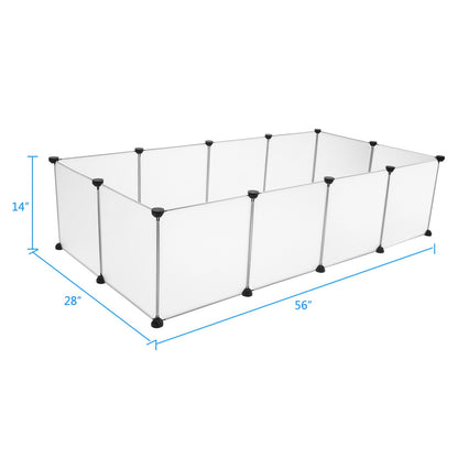 Pet Playpen, Portable Large Plastic Yard Fence Small Animals, Puppy Kennel Crate Fence Tent RT