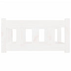 Dog Bed White 29.7"x21.9"x11" Solid Wood Pine