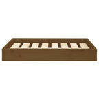 Dog Bed Honey Brown 28.1"x21.3"x3.5" Solid Wood Pine