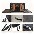 Foldable Airline Travel Pet Carrier Bag with Safety Strap