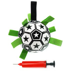 Dog Soccer Ball Toys with Straps, Interactive Dog Toy for Tug of War, Puppy Birthday Gifts, Dog Tug Toy, Dog Water Toy