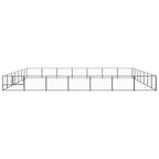 Dog Kennel Black 527.4 ft² Steel