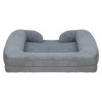 Pet Dog Bed Soft Warm Plush Puppy Cat Bed Cozy Nest Sofa Non-Slip Bed Cushion Mat Removable Washable Cover Waterproof Lining For Small Medium Dog