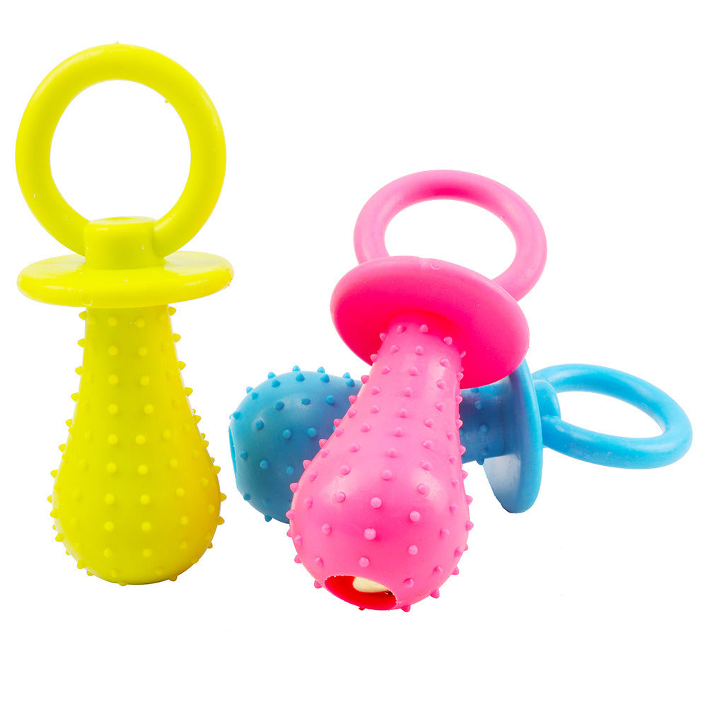 Pet dog TPR flavor bite resistant pet pacifier chew toy dog molar toy
