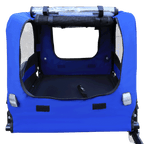Blue High Quality 16 inch air wheel Pet Bike Trailer for Dogs Foldable Bicycle Pet Trailer