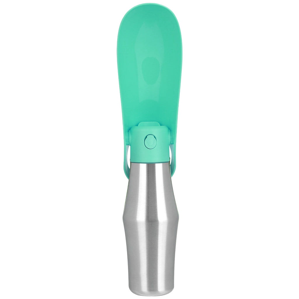 25OZ Portable Dog Water Bottle Foldable Stainless Steel Water Dispenser Leak-Proof Design for Dog Walking Traveling Hiking Outdoor Activities