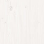 Dog Bed White 24.2"x19.3"x3.5" Solid Wood Pine