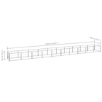 Dog Kennel Silver 107.6 ft² Steel