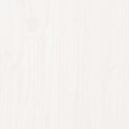 Dog Bed White 21.9"x17.9"x11" Solid Wood Pine