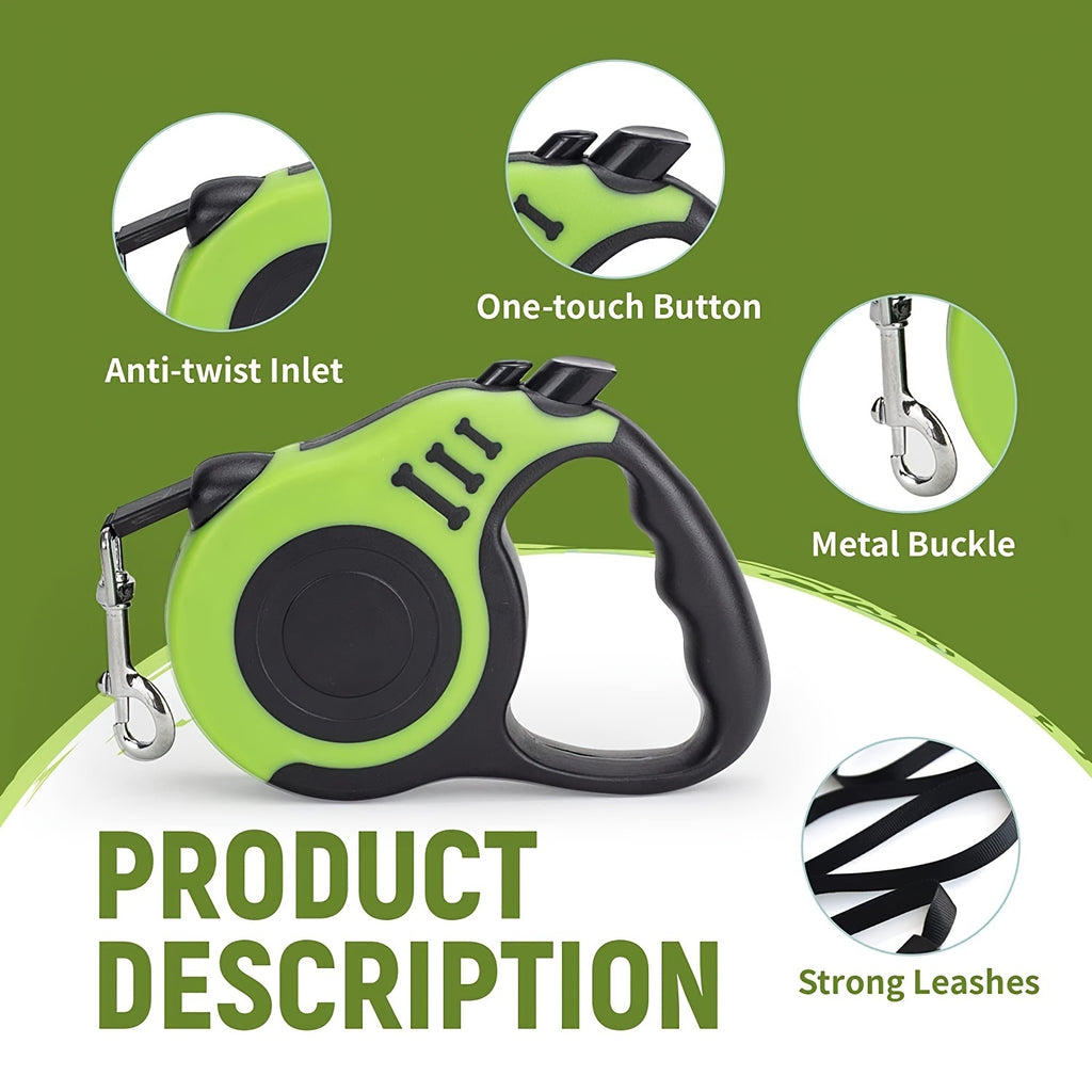 Pet Leash For Dog & Cat; Retractable Dog Leash Automatic Telescopic Tractor Dog Rope For Outdoors; dog leash