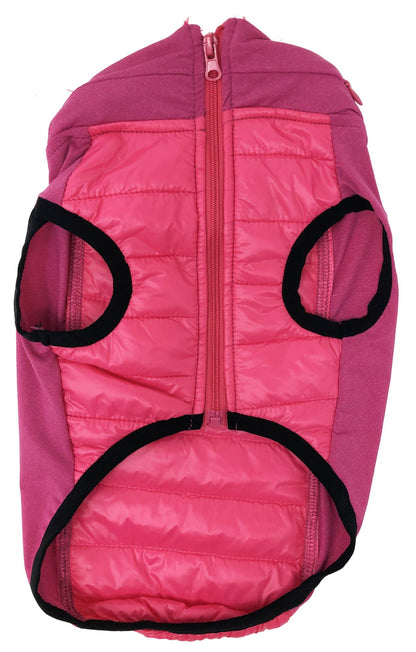 Pet Life 'Apex' Lightweight Hybrid 4-Season Stretch and Quick-Dry Dog Coat w/ Pop out Hood