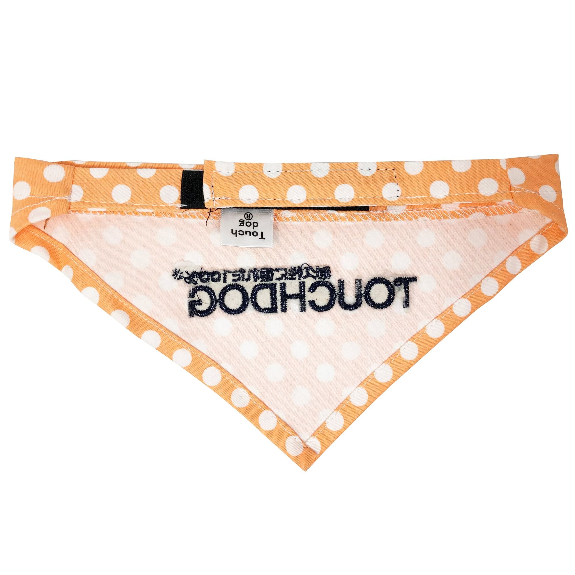 Touchdog 'Bad-to-the-Bone' Polka Patterned Fashionable Velcro Bandana