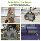 Pet Rolling Carrier With Wheels Pet Travel Carrier Transport