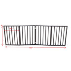 Pet Gate - Dog Gate for Doorways, Stairs or House – Freestanding, Folding, brown, Arc Wooden