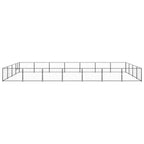 Dog Kennel Black 301.4 ft² Steel