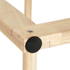 2-In-1 Wood Dog House Indoor;  Cabin Dog Kennel with Cushioned Bed;  Cover Scratcher;  Feeding Bowls;  Pet Habitat for Cats;  Small and Medium Dogs;  Natural and Gray