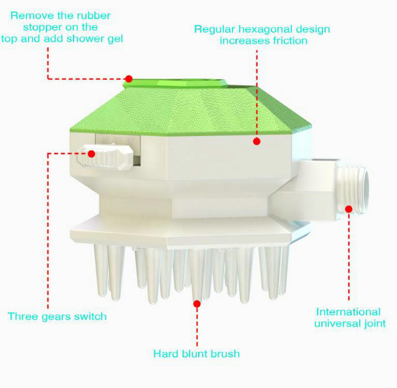 Dog Pet Shower Sprayer Scrubber, 3 Gear in One Pet Bathing & Massaging, Compatible to All Standard Water Tube, New Pets Cleaning Washing Grooming Brush