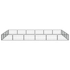 20-Panel Dog Playpen Black 39.4"x19.7" Powder-coated Steel