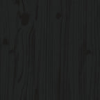 Dog Bed Black 29.7"x21.9"x11" Solid Wood Pine