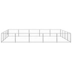 Dog Kennel Silver 215.3 ft² Steel